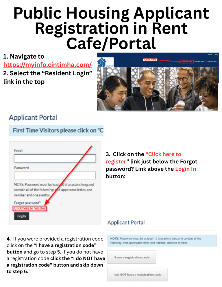 How to Apply for Housing at CMHA - Rent Cafe application